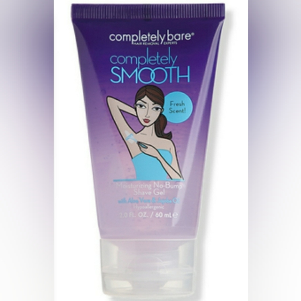 COMPLETELY BARE COMPLETELY SMOOTH MOISTURIZING NO-BUMP SHAVE GEL.